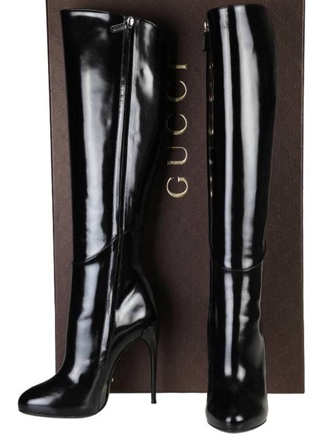 blue gucci stilettos|gucci stiletto boots.